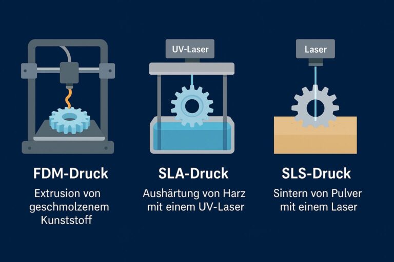 3D Druck Vergleich 2025 – Passendes 3D Druckverfahren finden